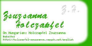 zsuzsanna holczapfel business card